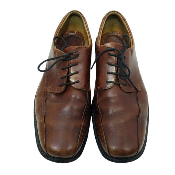 Ecco Men's Oxford Loafers Leather Shoes‎ Men's Size 45 - 11/11.5 - Picture 3 of 13
